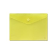 Sobre Portadocumentos A4 - Cierre de Velcro - Fabricado en Polipropileno - Medidas 325x230mm - Amarillo Transparente