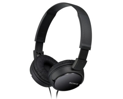 Sony MDR-ZX110B Auriculares con Microfono Integrado - Diadema Ajustable - Auriculares Giratorios - Color Negro