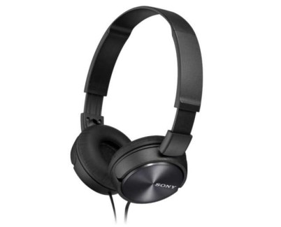 Sony MDR-ZX310 Auriculares con Microfono - Plegables - Diadema Ajustable - Almohadillas Acolchadas - Controles en Cable - Cable de 1.20m