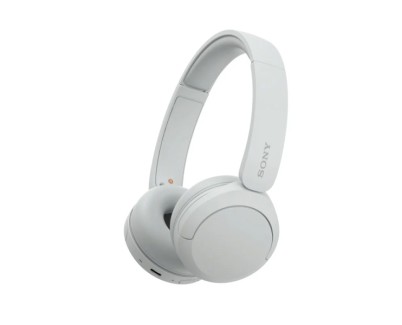 Sony WH-CH520 Auriculares Bluetooth 5.2 con Microfono Integrado - Diadema Ajustable - Conectividad Multipunto - Auriculares Giratorios - Autonomia hasta 50h - Color Blanco