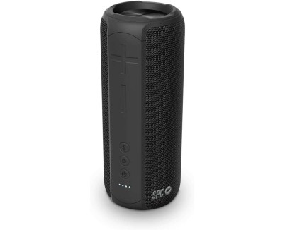 SPC Altavoz Bluetooth Portatil Sound Zenith - Potencia 24W - Autonomia 12 Horas - Proteccion IPX7 - True Wireless Stereo - Manos Libres - Diseño Tubo Portatil - Color Negro