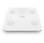 SPC Atenea Fit 3 Bascula de Baño Inteligente - Registra e Identifica hasta 10 Usuarios - Diseño de Cristal - Pantalla LED - Activacion Tactil - Capacidad 180kg