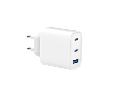SPC Cargador de Pared 2xUSB-C/PD + USB-A 65W - Color Blanco