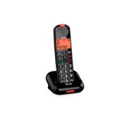 SPC Comfort Kairo Telefono Fijo Inalambrico DECT - Pantalla Iluminada - 5 Funciones Antispam - Teclas Grandes XL - Manos Libres - Color Negro