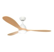 SPC Conforto DC Nature Ventilador de Techo Inteligente con Luz - 3 Aspas de Madera - Motor DC de 35,5W - 6 Velocidades, 4 Modos de Uso - Luz Led con 3 Tonos de Temperatura de Luz
