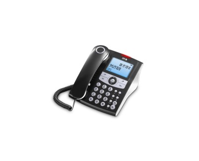 SPC Elegance ID Telefono Fijo - 2 Memorias Directas - Manos Libres - Se&ntilde;al Luminosa Llamadas Perdidas - Color Negro