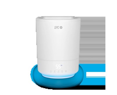 SPC Evadne Humidificador Ultrasonico e Inteligente 4.5L - Temporizador hasta 12h - Modo Automatico, Manual y Noche - Color Blanco