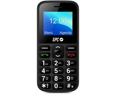 SPC Fortune 2 - Mayor Cobertura 4G - Llamada de Emergencia - Ayuda Inteligente en Remoto - Volumen de Timbre Muy Alto - Menu Sencillo con Iconos Grandes - Color Negro