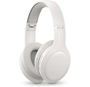 SPC Heron Studio Auriculares Bluetooth - Conexion Simultanea a Dos Dispositivos - 30 Horas de Reproduccion - Sincronizacion Automatica - Diseño Ajustable y Plegable - Botonera Multifuncion - Color Blanco