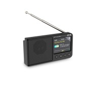 SPC Jetty Lite Radio Portatil Digital DAB+ - Pantalla TFT 2.4\" - Antena Telescopica - Bateria Recargable - Funcion Altavoz Bluetooth - Color Negro