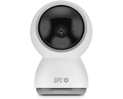 SPC Lares 360 Camara de Vigilancia Wifi - Giro 360&ordm; - Full HD 1080P - Seguimiento de Personas - Vision Nocturna - Dise&ntilde;o Discreto - Control desde tu Smartphone - Color Blanco