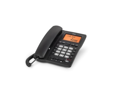SPC Office ID 2 Telefono Fijo - 4 Memorias Directas - Manos Libres - Modo Mute - Color Negro