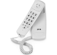 SPC Original Lite 2 Telefono Fijo - sin Pilas - sin Conexion a la Luz - Indicador Luminoso - 10 Memorias Indirectas - Compacto y Ligero - Color Blanco
