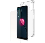 SPC Pack de Funda y Cristal Templado Compatible con SPC Discovery de 6.5\" - Carcasa Extrarresistente - Proteccion contra Arañazos - Diseño Transparente - Color Negro