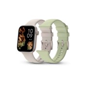 SPC Smartee Duo 2 Reloj Smartwatch Pantalla AMOLED Cuadrada 1.78\" - Mas de 100 Modos Deportivos - Monitoreo de Salud - Resistencia IP68 - Color Beige