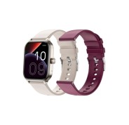 SPC Smartee Duo 3 Reloj Inteligente Smartwatch Pantalla Amoled 1.93\" - Mas de 100 Modos Deportivos - Monitoreo de Salud - Resistencia IP68 - 7 Dias de Autonomia - Incluye 2 Correas - Color Blanco