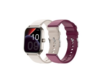 SPC Smartee Duo 3 Reloj Smartwatch Pantalla Amoled 1.93\" - Mas de 100 Modos Deportivos - Monitoreo de Salud - Resistencia IP68 - 7 Dias de Autonomia - Incluye 2 Correas - Color Blanco