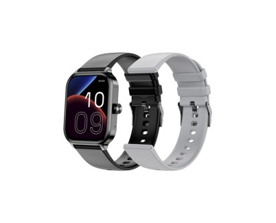 SPC Smartee Duo 3 Reloj Smartwatch Pantalla Amoled 1.93\" - Mas de 100 Modos Deportivos - Monitoreo de Salud - Resistencia IP68 - 7 Dias de Autonomia - Incluye 2 Correas - Color Negro