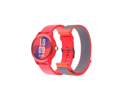 SPC Smartee Duo Vivo Reloj Smartwatch Pantalla Redonda 1.27\" - Mas de 100 Modos Deportivos - Monitoreo de Salud - Resistencia IP68 - Color Rojo
