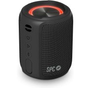 SPC Sound Powerpool Altavoz Portatil - 20 Horas de Autonomia - Tubo Compacto con Aro Luminoso - Potencia de 14W - Proteccion IPX7 - True Wireless Stereo y Manos Libres - Color Negro