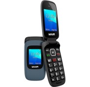 SPC Wuum Telefono de Tapa - Doble Pantalla 2.4\" + 1.77\" - Botones y Teclas Grandes - Diseño Ligero - Acceso Directo a Dos Contactos - Linterna - Radio FM - Color Titanio