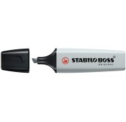 Stabilo Boss 70 Pastel Marcador Fluorescente - Trazo entre 2 y 5mm - Recargable - Tinta con Base de Agua - Color Gris Polvoriento