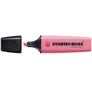 Stabilo Boss 70 Pastel Marcador Fluorescente - Trazo entre 2 y 5mm - Recargable - Tinta con Base de Agua - Color Rosa Cerezo en Flor