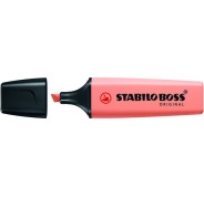 Stabilo Boss 70 Pastel Rotulador Marcador Fluorescente - Trazo entre 2 y 5mm - Recargable - Tinta con Base de Agua - Color Melocoton Sedoso