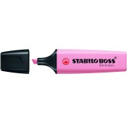 Stabilo Boss 70 Pastel Rotulador Marcador Fluorescente - Trazo entre 2 y 5mm - Recargable - Tinta con Base de Agua - Color Rubor Rosa