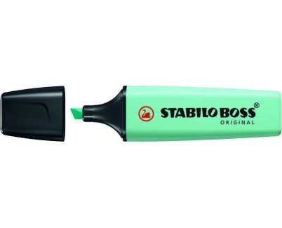 Stabilo Boss 70 Pastel Rotulador Marcador Fluorescente - Trazo entre 2 y 5mm - Recargable - Tinta con Base de Agua - Color Toque Turquesa