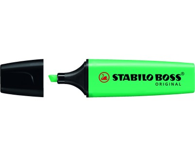 Stabilo Boss 70 Rotulador Marcador Fluorescente - Trazo entre 2 y 5mm - Recargable - Tinta con Base de Agua - Color Turquesa Fluorescente