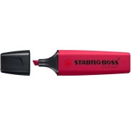 Stabilo Boss Naturecolors Wildflower Edition Marcador Fluorescente - Trazo entre 2 y 5mm - Tinta con Base de Agua - Color Rojo Borgoña