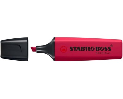 Stabilo Boss Naturecolors Wildflower Edition Marcador Fluorescente - Trazo entre 2 y 5mm - Tinta con Base de Agua - Color Rojo Borgo&ntilde;a