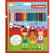 Stabilo Color Pack con 24 Lapices de Colores - Mina de 2.5mm - Ideal para el Colegio - Colores Surtidos