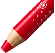 Stabilo MARKdry Marcador para Pizarra - Mina XXL de 10mm - Madera 100% Certificada PRFC - Color Rojo