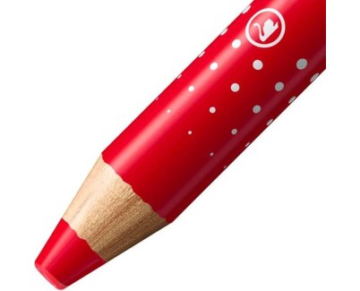 Stabilo MARKdry Marcador para Pizarra - Mina XXL de 10mm - Madera 100% Certificada PRFC - Color Rojo
