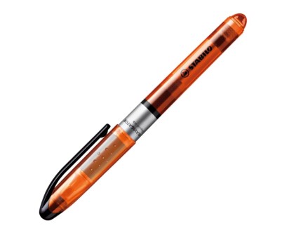 Stabilo Navigator Marcador Fluorescente - Zona de Agarre - Diseño Delgado - Practico Clip para Llevar - Trazo entre 2 y 5mm - Color Naranja