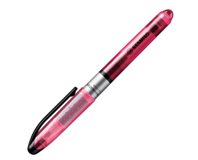 Stabilo Navigator Marcador Fluorescente - Zona de Agarre - Diseño Delgado - Practico Clip para Llevar - Trazo entre 2 y 5mm - Color Rosa