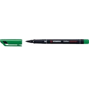 Stabilo OHPen Rotulador Permanente - Punta Media - Trazo de 1mm - Agarre Antideslizante - Tapon Ventilado - Color Verde