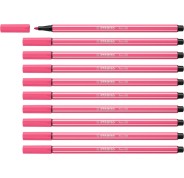 Stabilo Pen 68 Rotulador de Punta de Fibra - Trazo de 1mm aprox. - Tinta con Base de Agua - Color Rosa