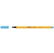 Stabilo Point 88 Rotulador de Punta Fina de Fibra - Trazo de 0.4 mm - Tinta con Base de Agua - Color Azul Celeste