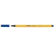 Stabilo Point 88 Rotulador de Punta Fina de Fibra - Trazo de 0.4 mm - Tinta con Base de Agua - Color Azul Oscuro