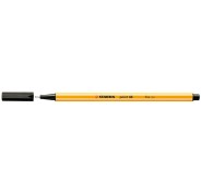 Stabilo Point 88 Rotulador de Punta Fina de Fibra - Trazo de 0.4 mm - Tinta con Base de Agua - Color Negro
