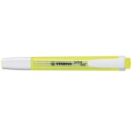 Stabilo Swing Cool Marcador Fluorescente - Cuerpo Plano - Punta Biselada - Trazo entre 1 y 4mm - Tinta con Base de Agua - Antisecado - Color Amarillo Fluorescente