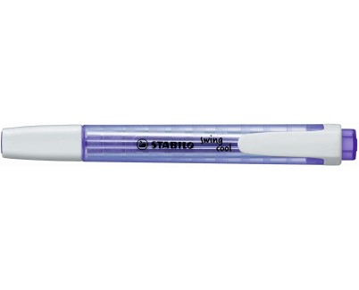 Stabilo Swing Cool Marcador Fluorescente - Cuerpo Plano - Punta Biselada - Trazo entre 1 y 4mm - Tinta con Base de Agua - Antisecado - Color Lavanda