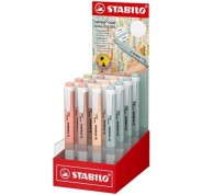 Stabilo Swing Cool Naturecolors Expositor con 16 Marcadores Fluorescentes - Cuerpo Plano - Punta Biselada - Trazo entre 1 y 4mm - Tinta con Base de Agua - Antisecado - Colores Surtidos