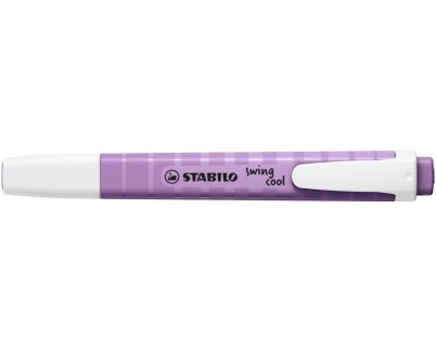 Stabilo Swing Cool Naturecolors Wildflower Marcador Fluorescente - Cuerpo Plano - Punta Biselada - Trazo entre 1 y 4mm - Tinta con Base de Agua - Antisecado - Color Lila Grisaceo
