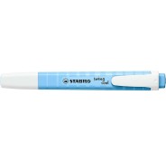Stabilo Swing Cool Pastel Marcador Fluorescente - Cuerpo Plano - Punta Biselada - Trazo entre 1 y 4mm - Tinta con Base de Agua - Antisecado - Color Azul Ventoso