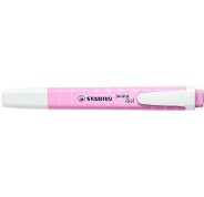 Stabilo Swing Cool Pastel Marcador Fluorescente - Cuerpo Plano - Punta Biselada - Trazo entre 1 y 4mm - Tinta con Base de Agua - Antisecado - Color Fucsia Helado
