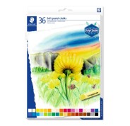 Staedtler 2430 Pack de 36 Pasteles Suaves - Excelentes para Mezclar Colores - Resistencia a la Luminosidad - Colores Surtidos